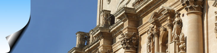 Particolare prospetto Cattedrale S. Giovanni Battista - Ragusa
